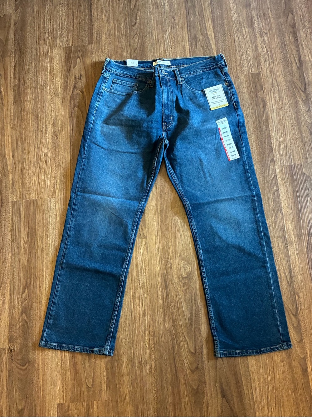 Levi’s Strauss Signature Gold Mens Relaxed Straight Jeans Size 36x30